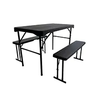 Kid's Camping Table with Folding Bench Chair
