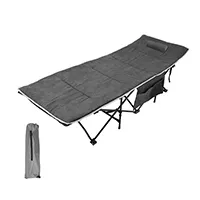 Folding Camping Cot With Mat