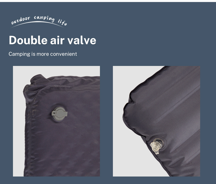 Customized 12cm Self-Inflating Camping Sleeping Pad New Double Layer Structure Sleeping Pad