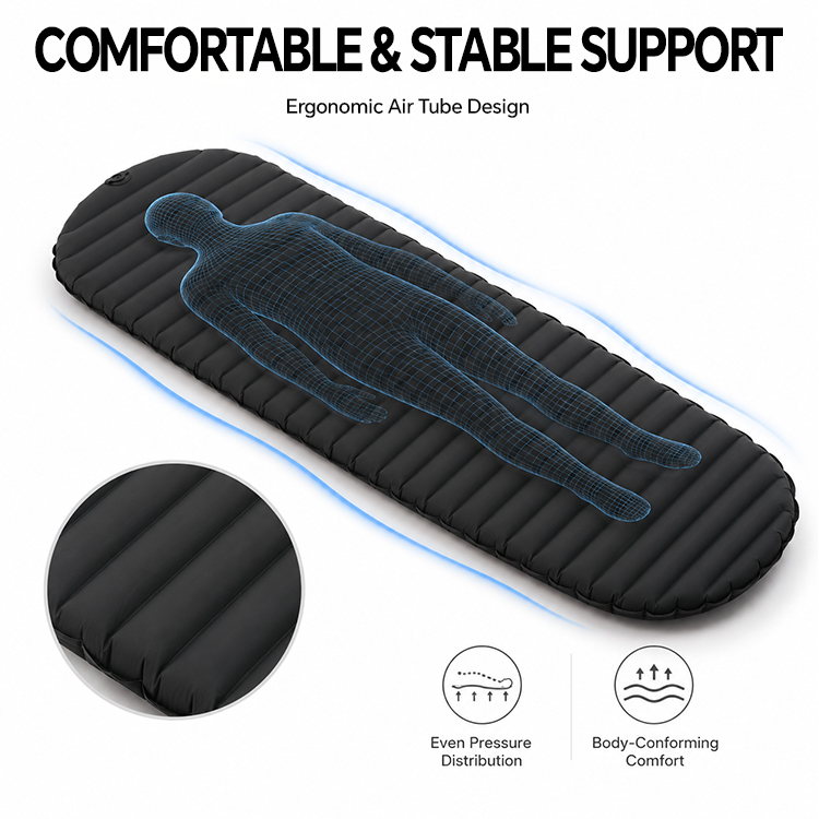 Water-Resistant Insulated Air Sleeping Pad for Camping & Hiking