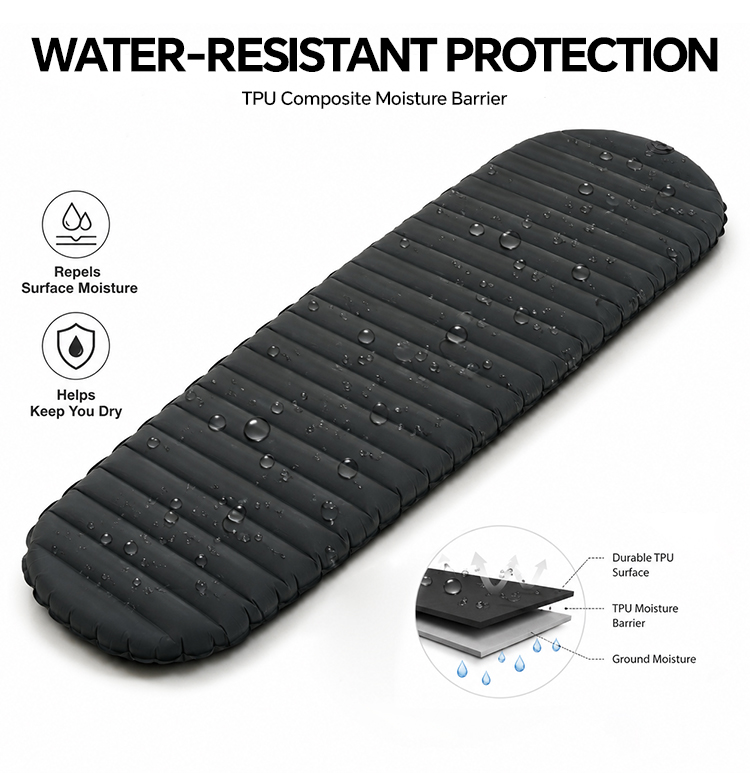 Water-Resistant Insulated Air Sleeping Pad for Camping & Hiking