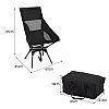 360° Rotating High Back Moon Chair - 60C24B