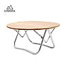Camping faltbarer runder Bambusholztisch - 60C14J