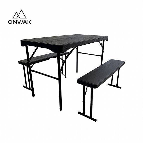 Kid's Camping Table with Folding Bench Chair