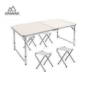 MDF Suitcase Folding Table and Chair Set