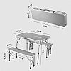 Tragbares Campingtisch- und Stuhlset - 60C05K