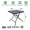 Outdoor HDPE Folding Square Table - 11D06W