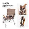 Foldable Aluminum Camping Chair with Back Handle - 60C17B