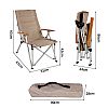 Aluminium Camping Klappstuhl mit Rückengriff - 60C17B
