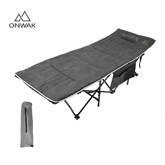 Folding Camping Cot With Mat