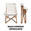 携帯用木のキャンプの椅子 - 60C01O